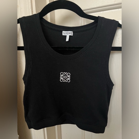 Loewe cropped tank in black - Picture 6 of 6